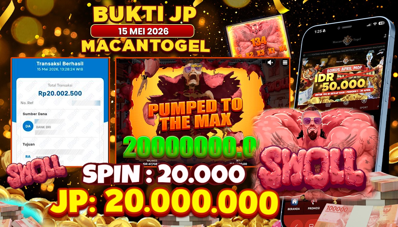 MACANTOGEL JACKPOT PERMAINAN SLOT SHADYLADY SWOLL Rp.20.000.000,- LUNAS